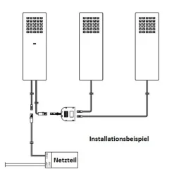 LED Unterbauleuchte, silber-grau, warmweiss, integrierter Sensor, 1er SET