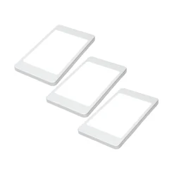 LED Unterbauleuchte, silber-grau, warmweiss, ohne Sensor, 3er SET