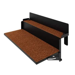 Letti Moderni Balkontisch – hängend – LEVIRA – Modell 64 – Metall – Schwarz – 64x35x29 cm