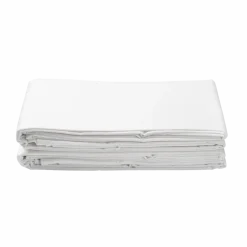 Letti Moderni Bettlaken 200x240 Weiß aus Baumwollsatin – 100 % Baumwolle, mercerisiert, glänzend & atmungsaktiv