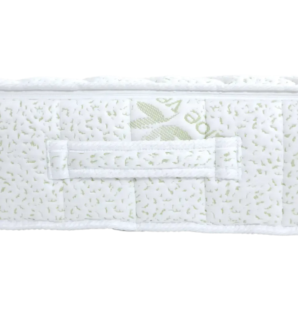 Letti Moderni Latexmatratze Aloe Vera 100x190 Höhe 18 cm H3 – 7 Zonen, 3-Schicht-Kern, Bezug mit Aloe Vera