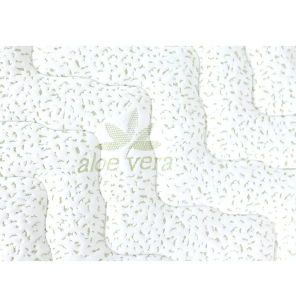 Letti Moderni Latexmatratze Aloe Vera 100x190 Höhe 18 cm H3 – 7 Zonen, 3-Schicht-Kern, Bezug mit Aloe Vera