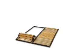 Letti Moderni Lattenrostmodul Abnehmbares 90x200 53x8 mm (bis zu 120 kg auf einer Seite) - 22 Buchenlatten, 3 Komfortzonen