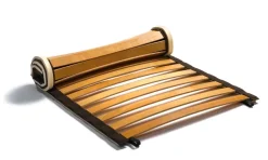 Letti Moderni Matratzenrahmen EkoFlex 160x200 – 22 Buche-Latten, 3 Zonen, Metallrahmen