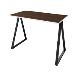Letti Moderni Schreibtisch Wye 110x60 cm – Schwarz mit Wengue Dekor