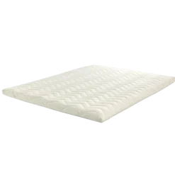 Letti Moderni Topper Lux Latex Weiß 100x190 cm – Höhe 8 cm