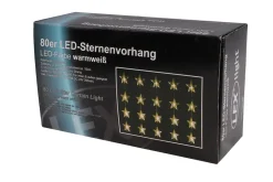 LEX 80er LED Sternenvorhang für Innen und Außen, IP44, 1 m