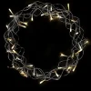 LEX LED Metallkranz grobmaschig, warmweiß, Ø 30 cm, 40 LEDs