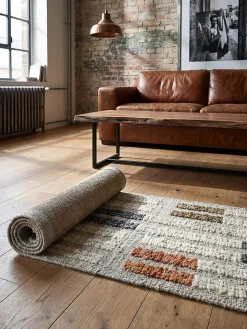 Läufer Wollmischung Bunt 80 x 300 cm - ALDER | Kadima Design
