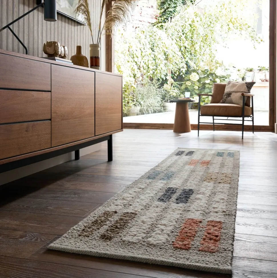Läufer Wollmischung Bunt 80 x 300 cm - ALDER | Kadima Design