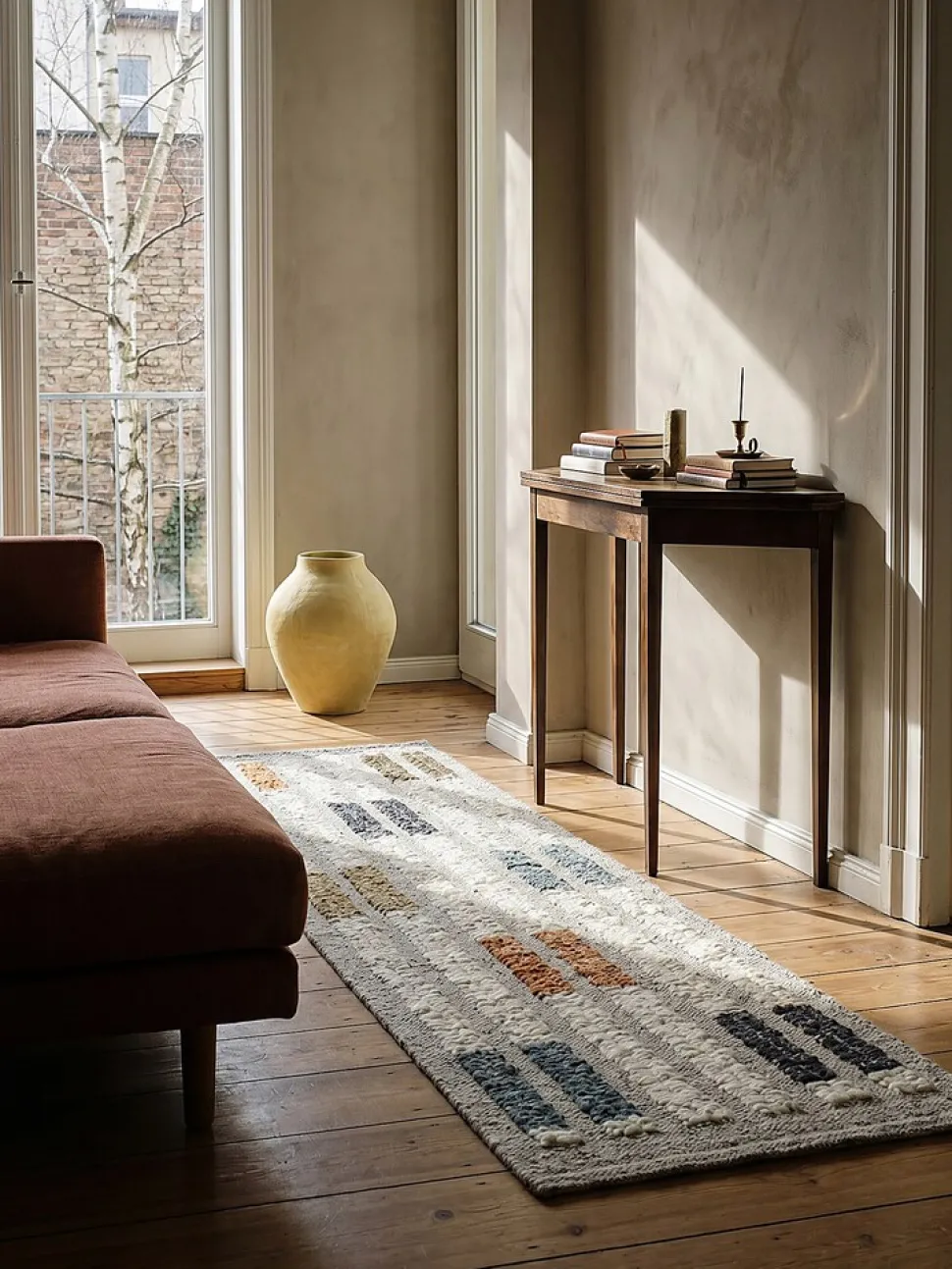 Läufer Wollmischung Bunt 80 x 300 cm - ALDER | Kadima Design