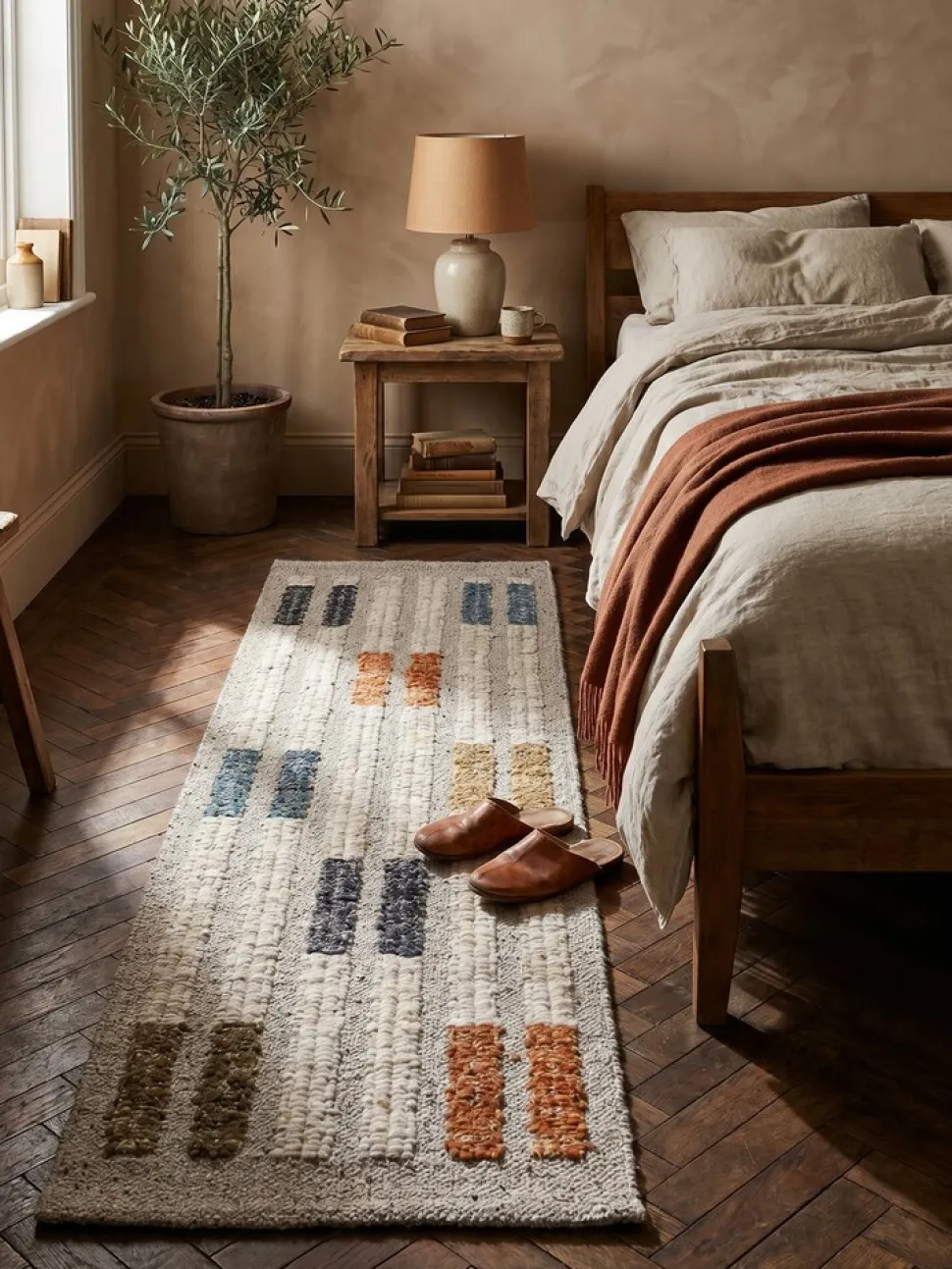 Läufer Wollmischung Bunt 80 x 300 cm - ALDER | Kadima Design
