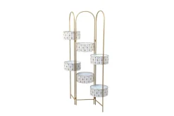 möbel direkt online Blumenständer Hellen gold/cremeweiß