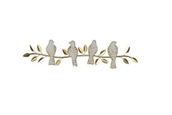 möbel direkt online Wanddekoration Vögel goldfarben
