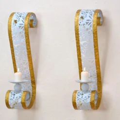 möbel direkt online Wandkerzenhalter 2er-Set Wandkerzenhalter-Set weiß
