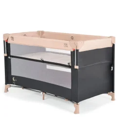 Moni Reisebett Next Level, 2 Ebenen, Matratze, Seite zum klappen, Beistellbett beige