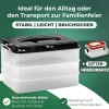 Novaliv Kuchen-Transportbox mit einer Etage und Deckel und Einlage (Rechteckig 40 x 30 cm) Aufbewahrungsbox mit Sicherheitsverschluss Party-Box Container Tortentransportbox Tortenbehälter