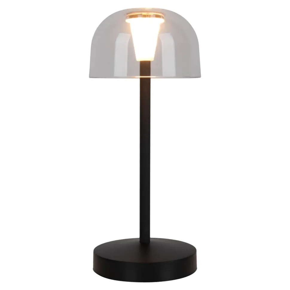 Näve Akku-/Tischleuchte "GOMBA" H: 18,5cm schwarz