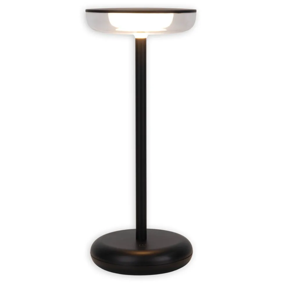 Näve Akku-/Tischleuchte "PASI" H: 26,4cm schwarz