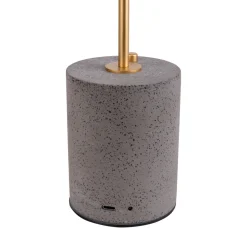 Näve Akku Tischleuchte "SETA" H: 30cm schwarz