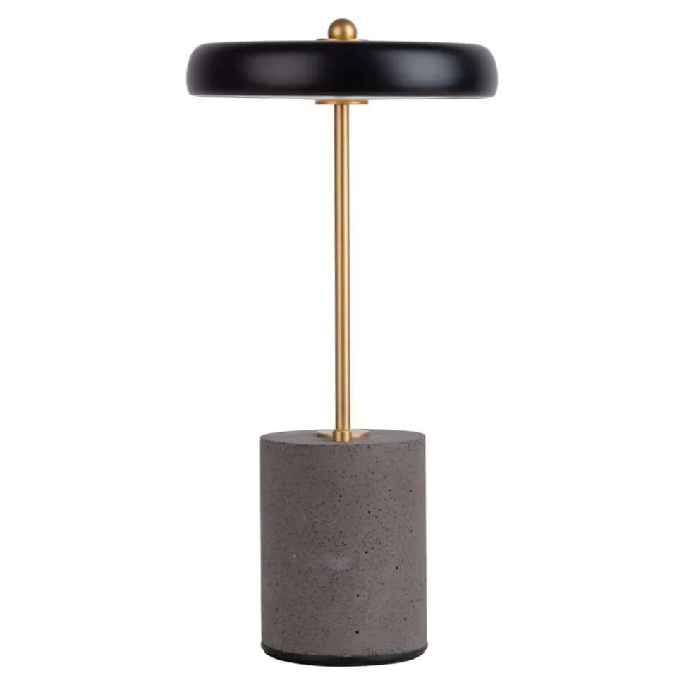 Näve Akku Tischleuchte "SETA" H: 30cm schwarz