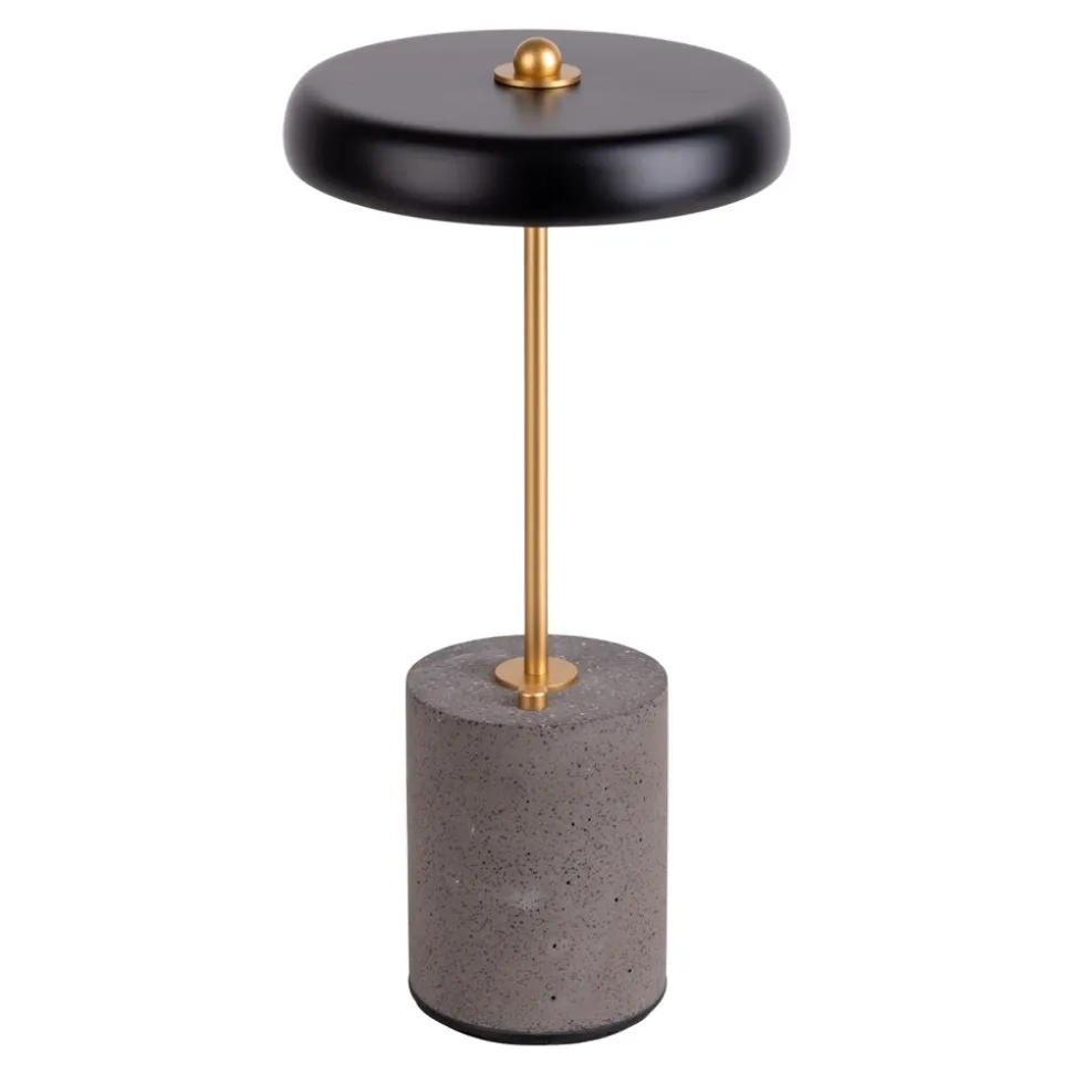 Näve Akku Tischleuchte "SETA" H: 30cm schwarz