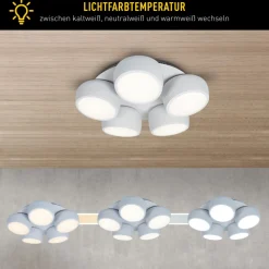 Näve 5er LED / CCT Deckenleuchte