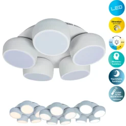 Näve 5er LED / CCT Deckenleuchte