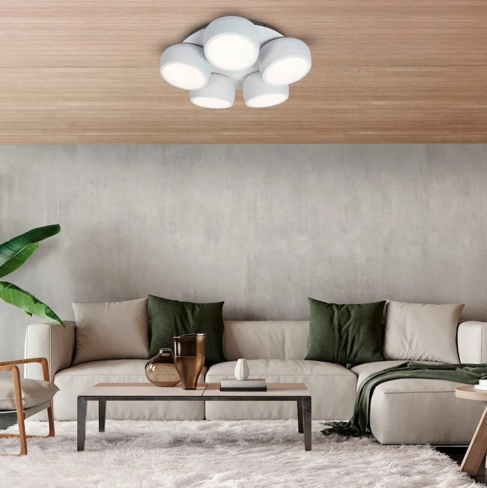 Näve 5er LED / CCT Deckenleuchte "ELIORA" Ø: 60cm