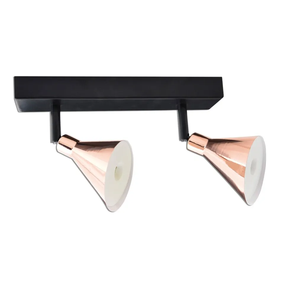 Näve 2er LED-Wand-u. Deckenspot "COPPER"