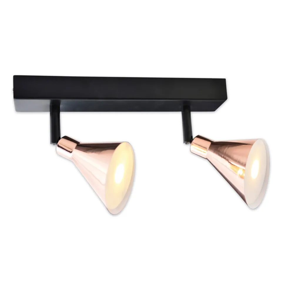 Näve 2er LED-Wand-u. Deckenspot "COPPER"