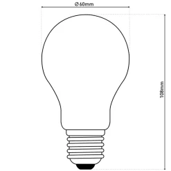 Näve 6er-Set LED Leuchtmittel "BOBS" E27/ 8W H: 10,8cm warmweiß