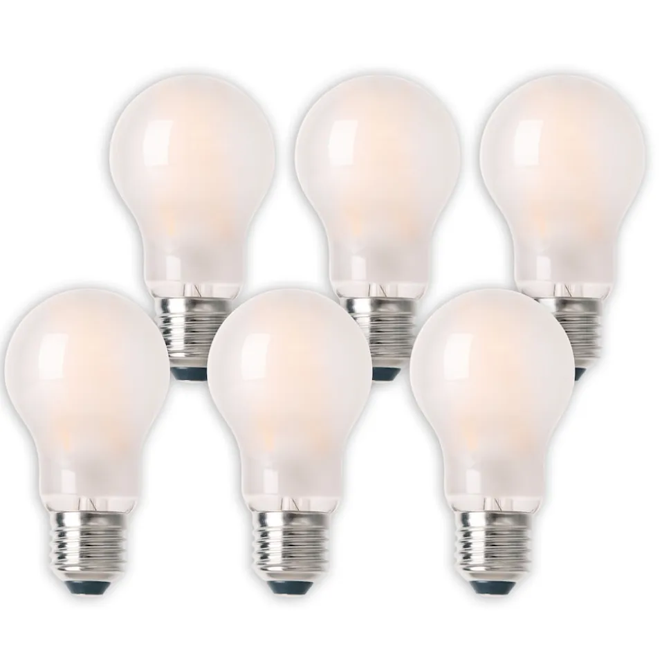 Näve 6er-Set LED Leuchtmittel "BOBS" E27/ 8W H: 10,8cm warmweiß