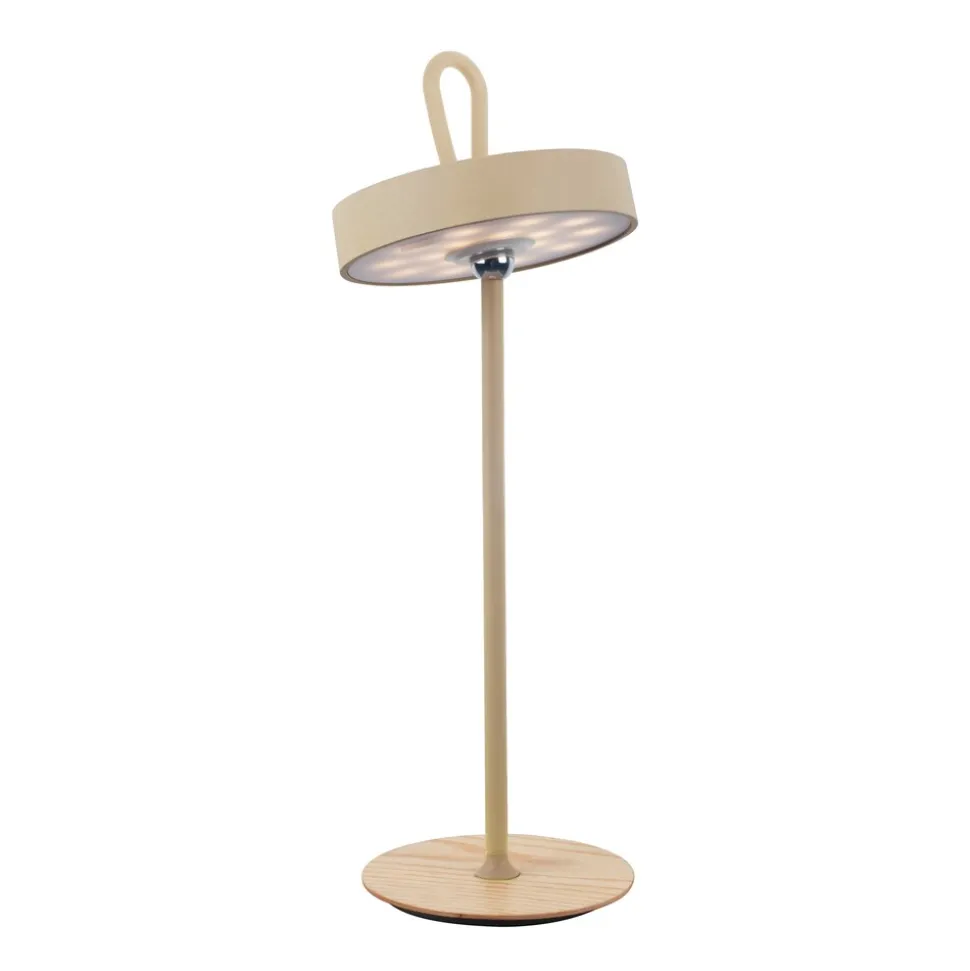 Näve LED-Akku-Tischleuchte "ELLI" frost almond