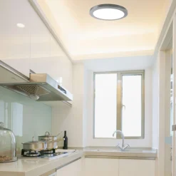 Näve LED / CCT Deckenleuchte "BONUS" Ø: 33cm chrom