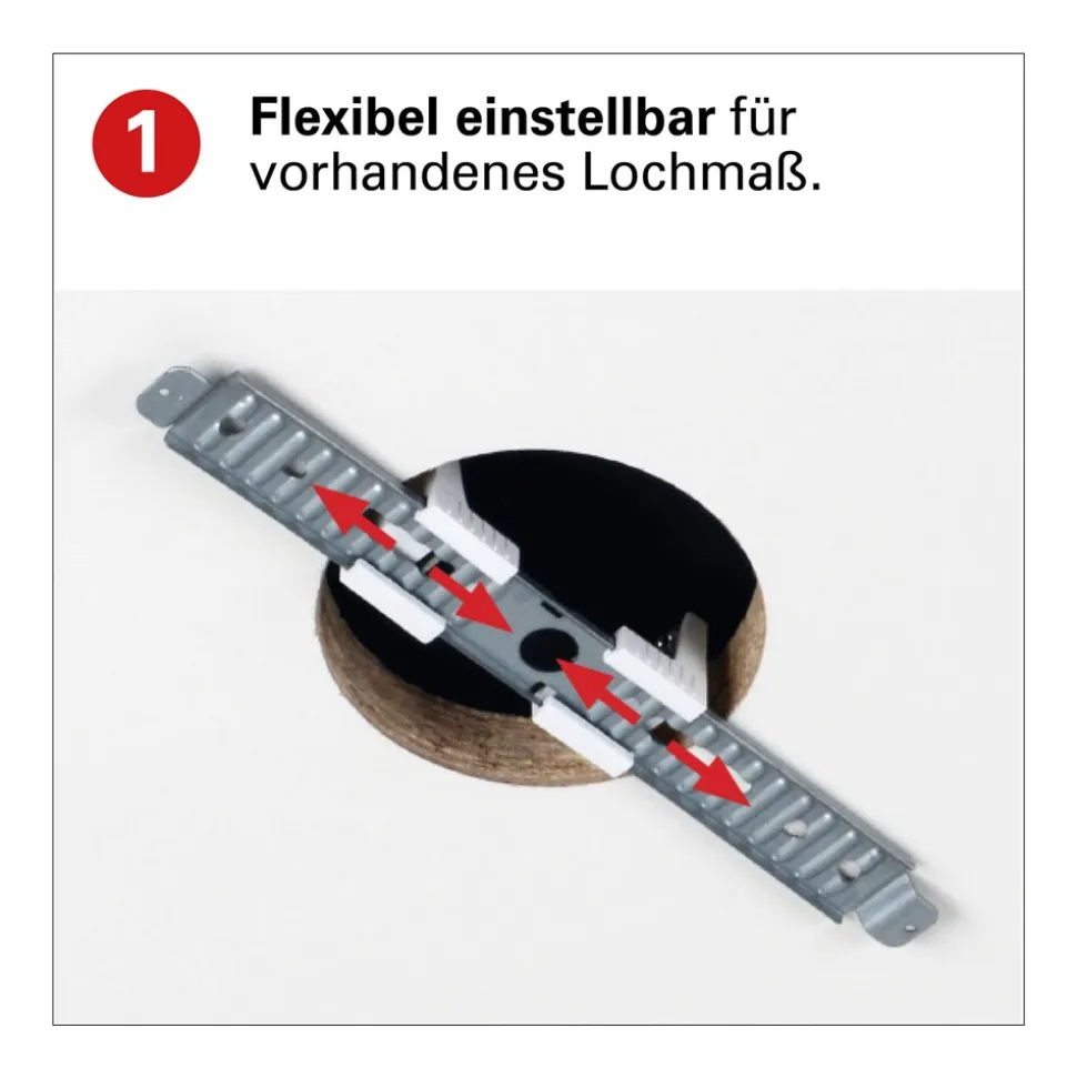 Näve LED / CCT Deckenleuchte "BONUS" Ø: 33cm chrom