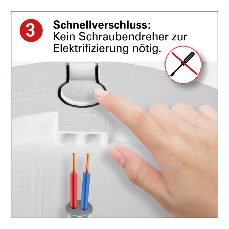 Näve LED / CCT Deckenleuchte "BONUS" Ø: 33cm chrom