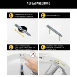 Näve LED / CCT Deckenleuchte "BONUS" Ø: 22,5cm chrom