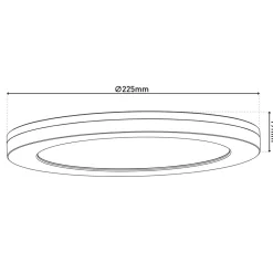 Näve LED / CCT Deckenleuchte