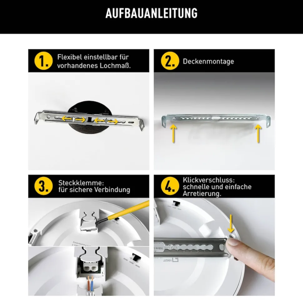 Näve LED / CCT Deckenleuchte "BONUS" Ø: 16,5cm weiß