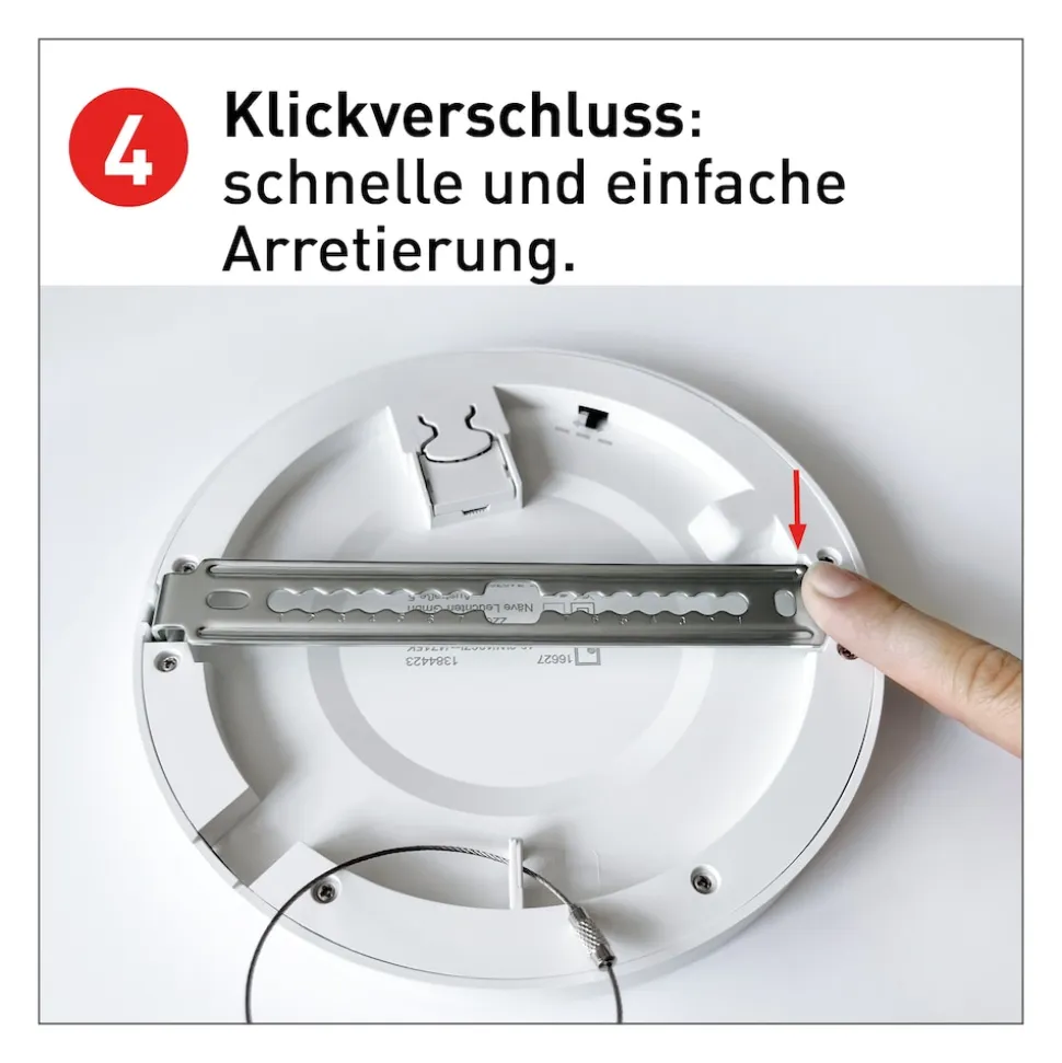 Näve LED / CCT Deckenleuchte "BONUS" Ø: 16,5cm weiß