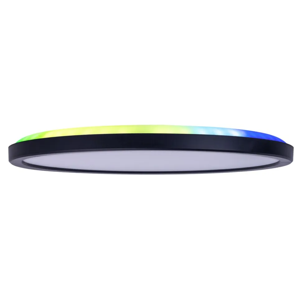 Näve LED / CCT Deckenleuchte "CARLO" inkl. RGB-Backlight Ø: 29,3cm