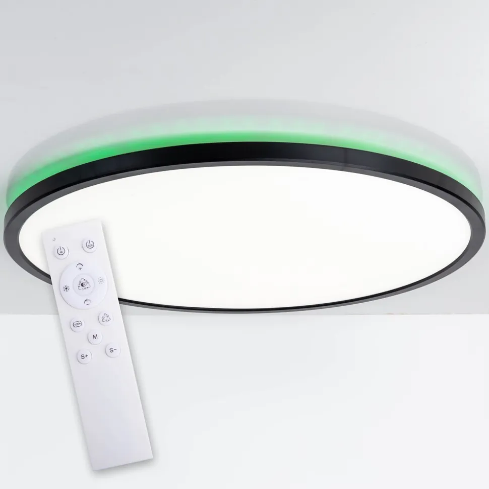 Näve LED / CCT Deckenleuchte "CARLO" inkl. RGB-Backlight Ø: 29,3cm