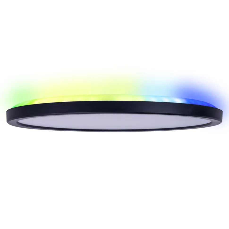 Näve LED / CCT Deckenleuchte "CARLO" inkl. RGB-Backlight Ø: 29,3cm