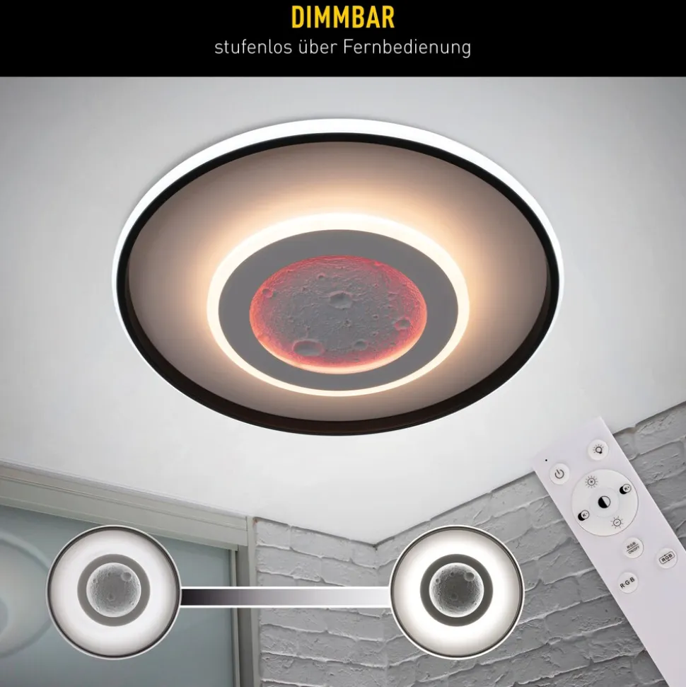 Näve LED / CCT / RGB Deckenleuchte "LIVANA" Ø: 70cm
