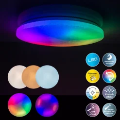 Näve LED / CCT / RGB Deckenleuchte 
