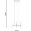 Näve LED-Krone 3flg. d: 28,4cm Up/Down "CASTLE"
