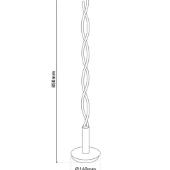 Näve LED Tischleuchte h: 85cm "TWIST"