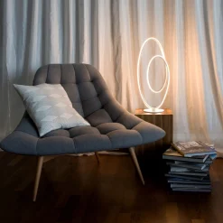 Näve LED Tischleuchte h: 60cm weiß