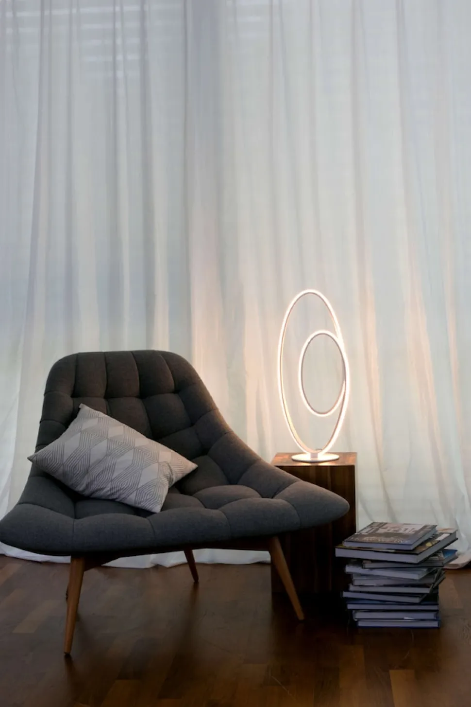 Näve LED Tischleuchte h: 60cm weiß "ODRIVE"